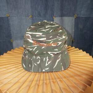 OSFA - Vintage Y2K husqvarna embroider spelout 00s camo hat